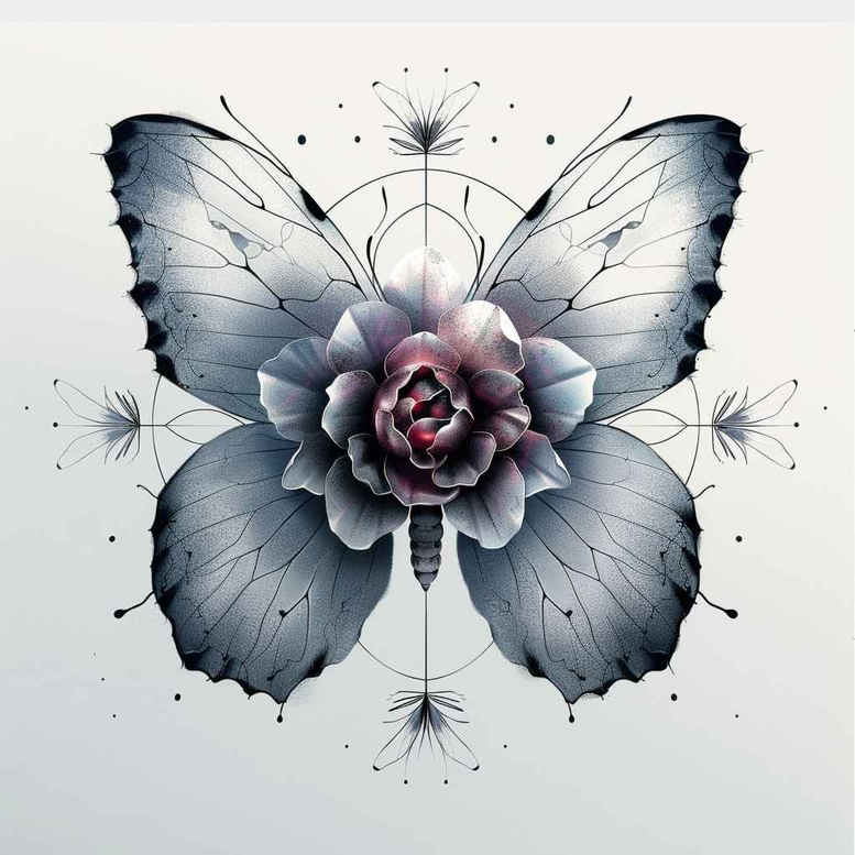 Motyle ćmy ważki - Free tattoo design ideas ai genereted - inkby.ai