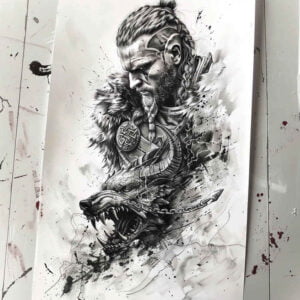 Wikingowie - Free tattoo design ideas ai genereted - inkby.ai