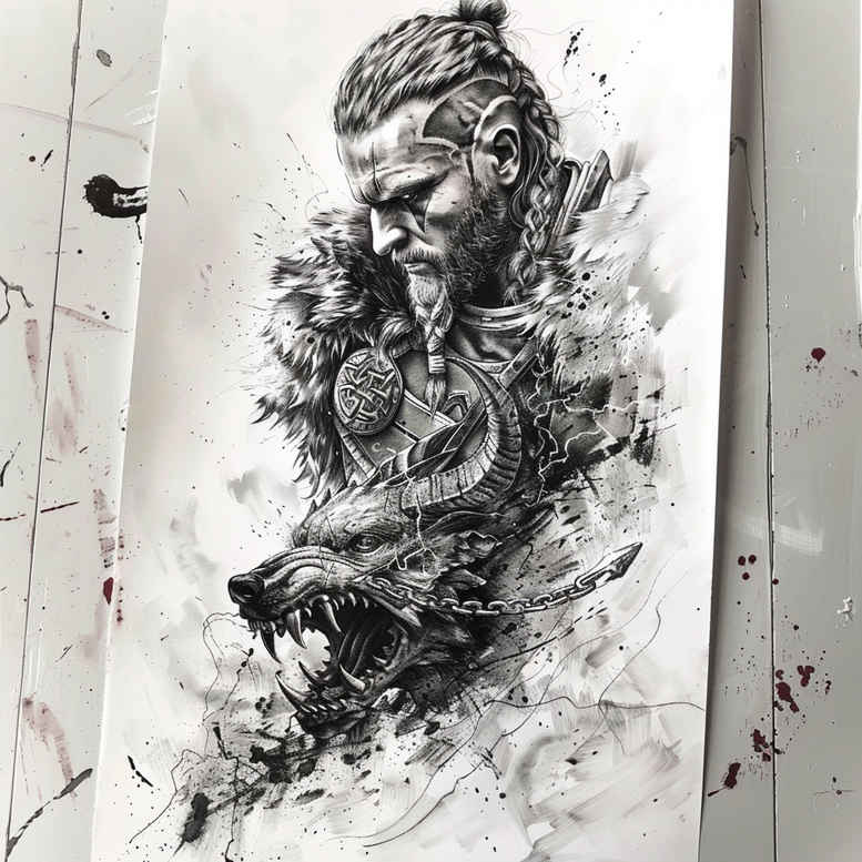 Wikingowie - Free tattoo design ideas ai genereted - inkby.ai