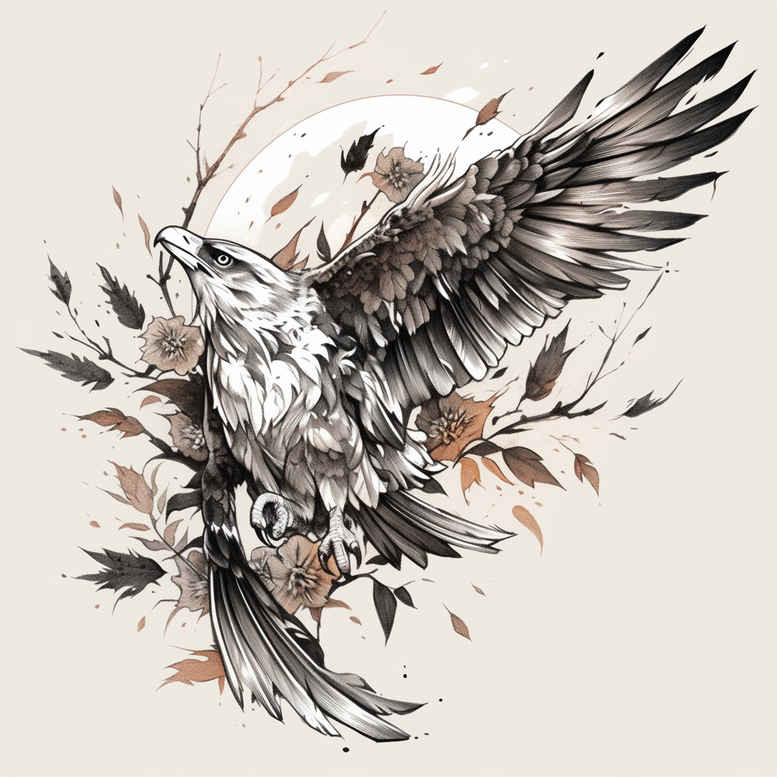 Piórka - Free tattoo design ideas ai genereted - inkby.ai
