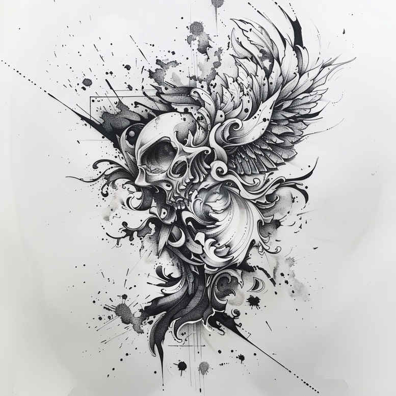 Inne mroczne - Free tattoo design ideas ai genereted - inkby.ai