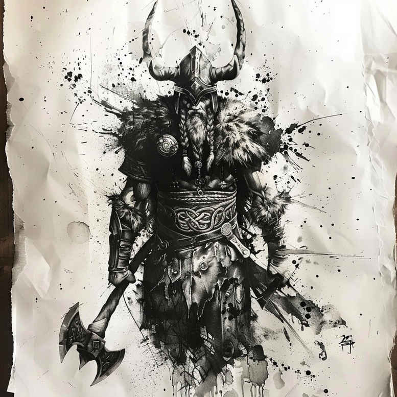 Wikingowie - Free tattoo design ideas ai genereted - inkby.ai