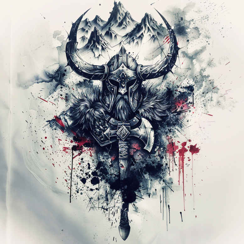 Wikingowie - Free tattoo design ideas ai genereted - inkby.ai