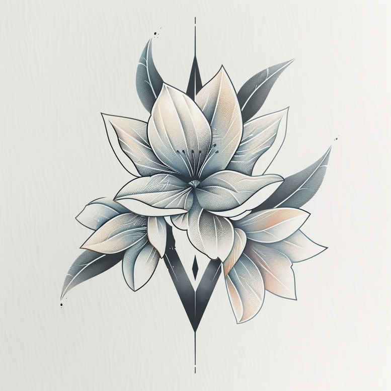 Delikatne kwiaty - Free tattoo design ideas ai genereted - inkby.ai