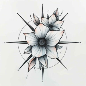 Delikatne kwiaty - Free tattoo design ideas ai genereted - inkby.ai