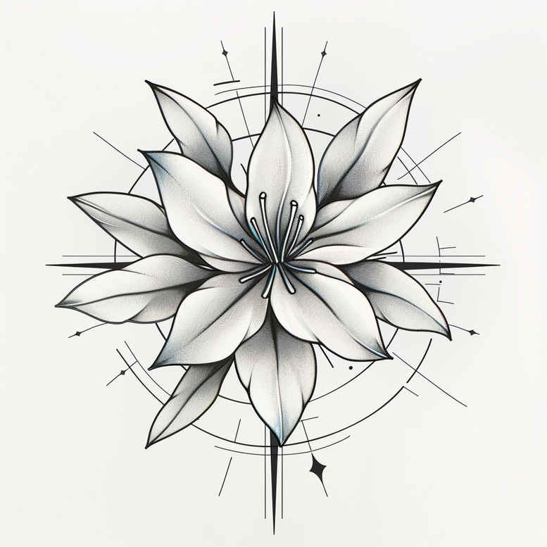 Delikatne kwiaty - Free tattoo design ideas ai genereted - inkby.ai