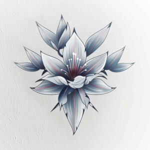 Delikatne kwiaty - Free tattoo design ideas ai genereted - inkby.ai