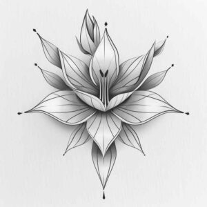 Delikatne kwiaty - Free tattoo design ideas ai genereted - inkby.ai