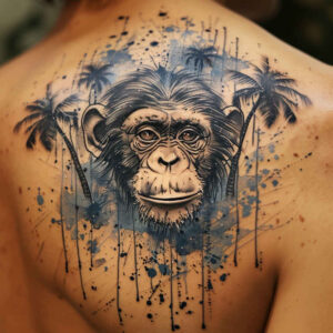 Małpy - Free tattoo design ideas ai genereted - inkby.ai