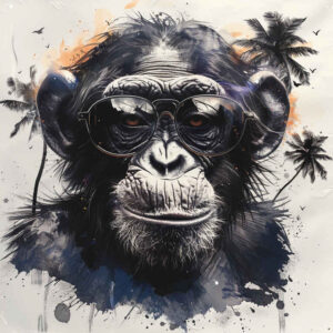 Małpy - Free tattoo design ideas ai genereted - inkby.ai