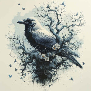 Kruki i wrony - Free tattoo design ideas ai genereted - inkby.ai