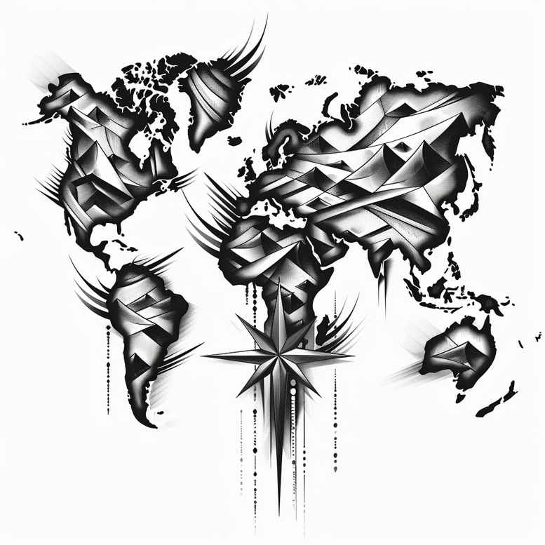 Podróże - Free tattoo design ideas ai genereted - inkby.ai