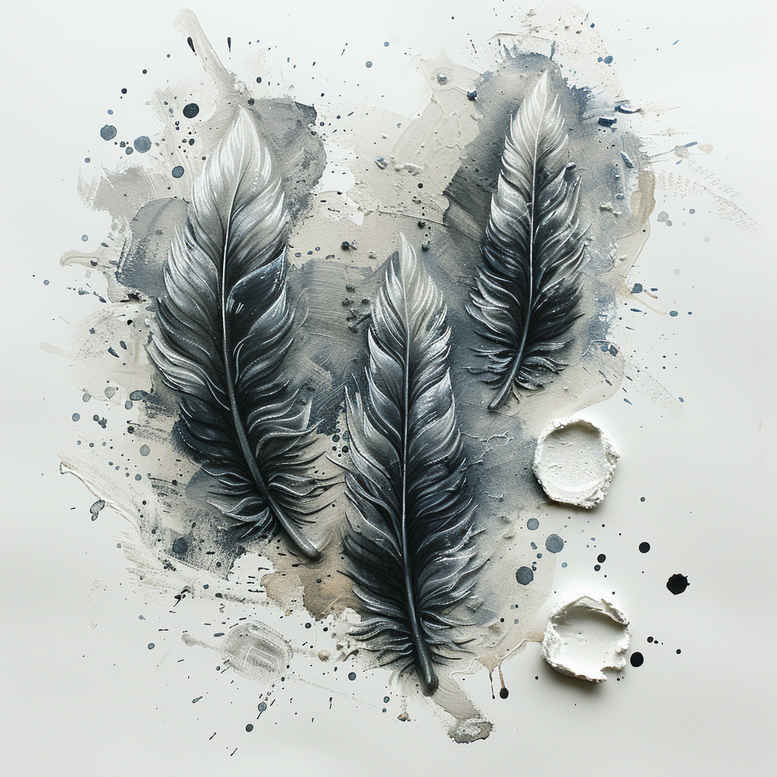 Piórka - Free tattoo design ideas ai genereted - inkby.ai