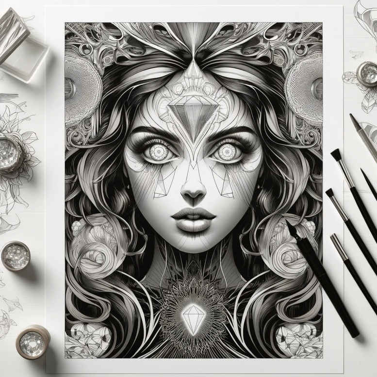 Surrealistyczne postacie - Free tattoo design ideas ai genereted - inkby.ai
