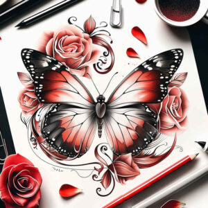 Motyle ćmy ważki - Free tattoo design ideas ai genereted - inkby.ai