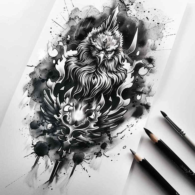 Inne mroczne - Free tattoo design ideas ai genereted - inkby.ai