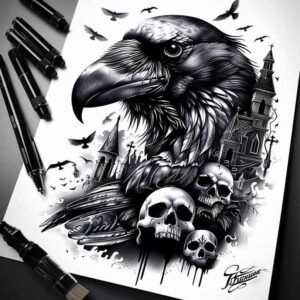 Inne mroczne - Free tattoo design ideas ai genereted - inkby.ai