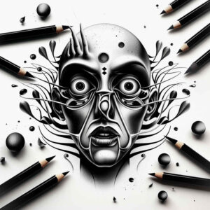 Surrealistyczne postacie - Free tattoo design ideas ai genereted - inkby.ai