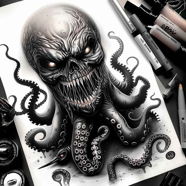 Inne mroczne - Free tattoo design ideas ai genereted - inkby.ai