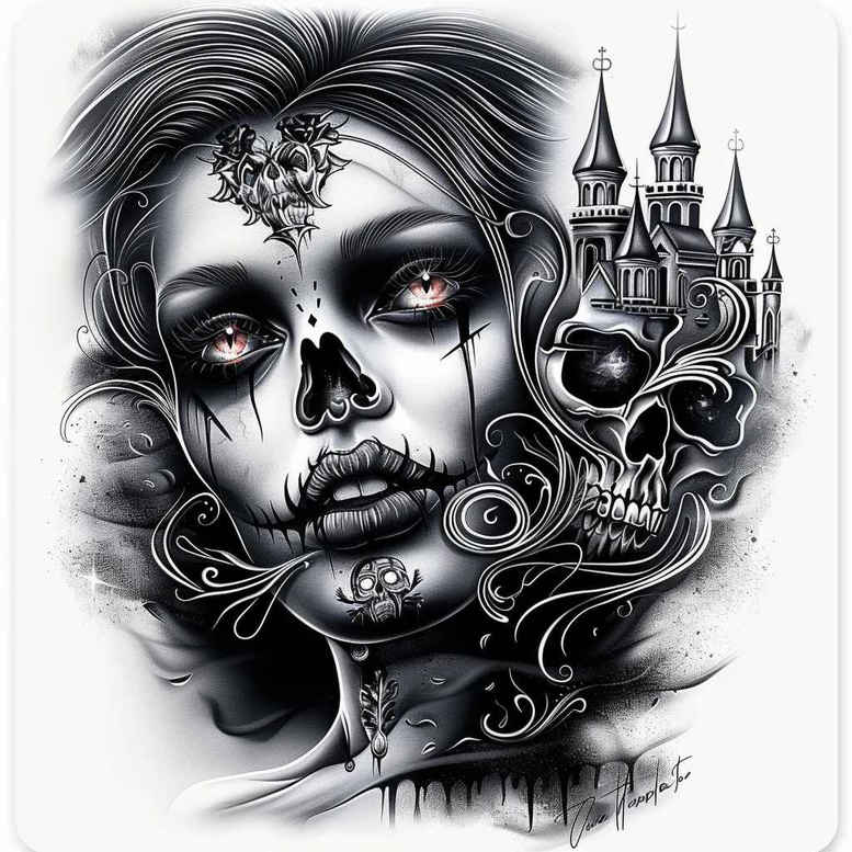 Inne mroczne - Free tattoo design ideas ai genereted - inkby.ai