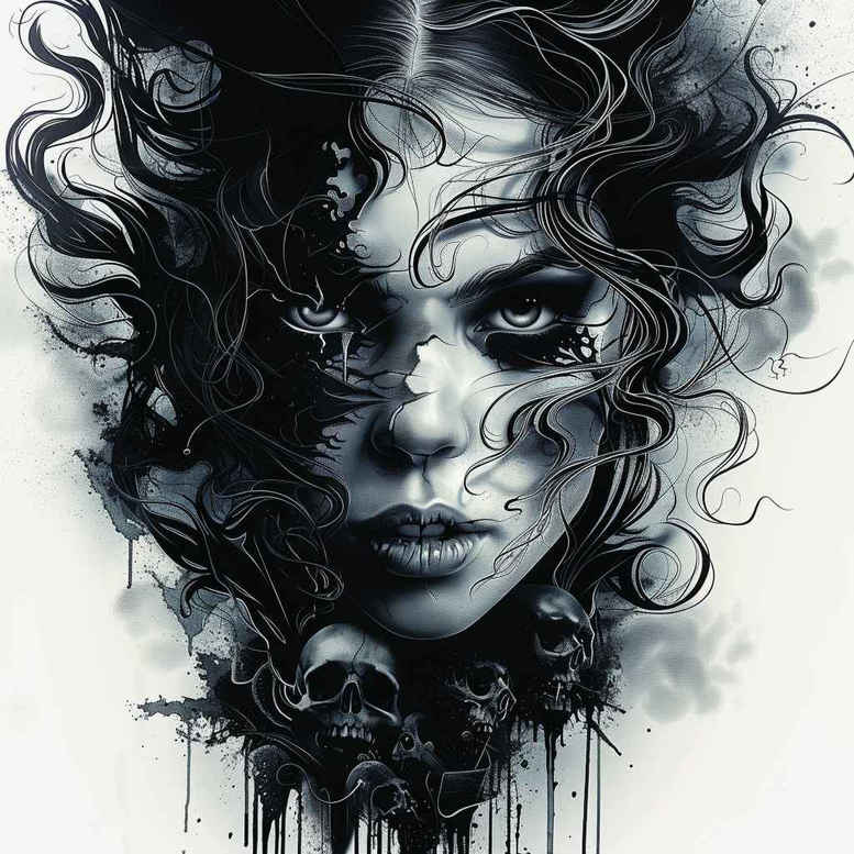 Inne mroczne - Free tattoo design ideas ai genereted - inkby.ai
