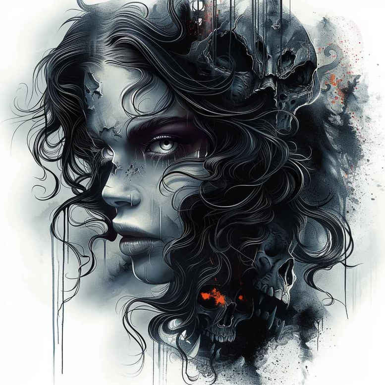 Inne mroczne - Free tattoo design ideas ai genereted - inkby.ai