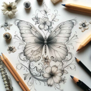 Motyle ćmy ważki - Free tattoo design ideas ai genereted - inkby.ai