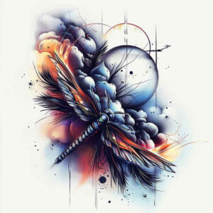 Motyle ćmy ważki - Free tattoo design ideas ai genereted - inkby.ai