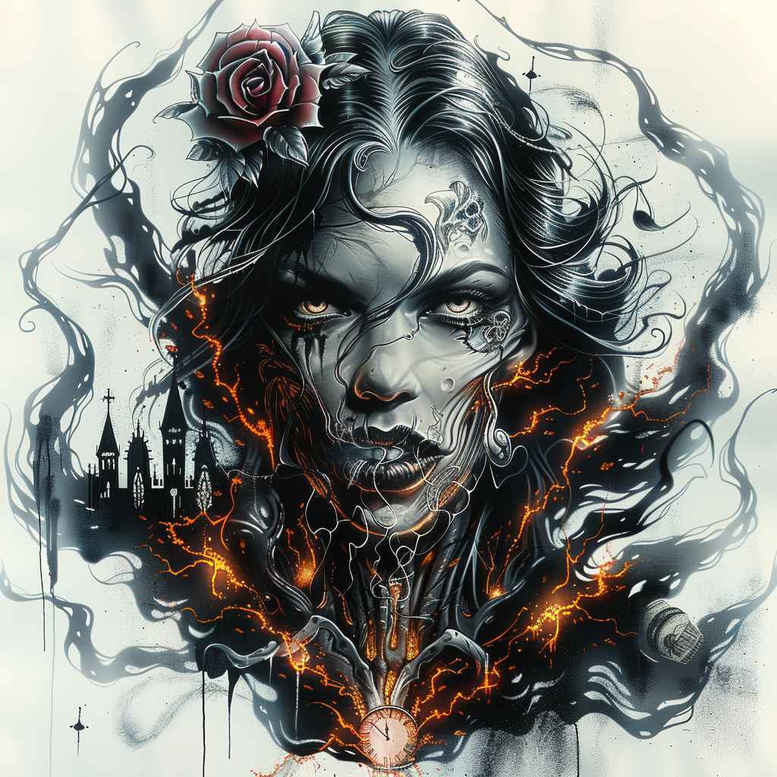 Inne mroczne - Free tattoo design ideas ai genereted - inkby.ai