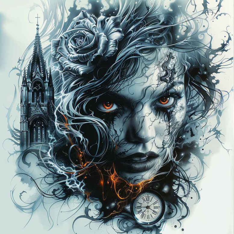 Inne mroczne - Free tattoo design ideas ai genereted - inkby.ai