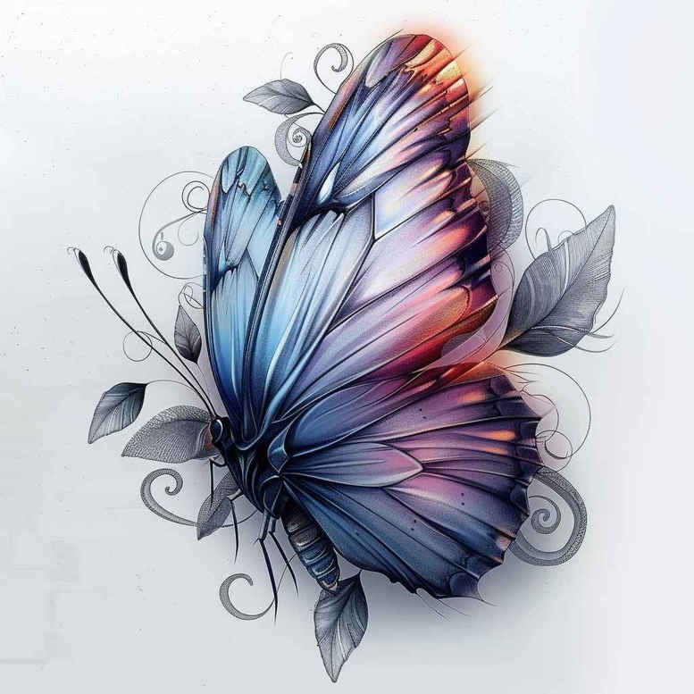 Motyle ćmy ważki - Free tattoo design ideas ai genereted - inkby.ai
