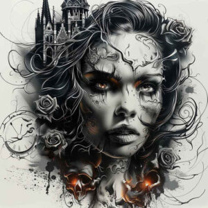 Inne mroczne - Free tattoo design ideas ai genereted - inkby.ai