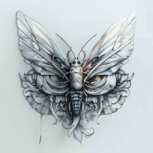 Motyle ćmy ważki - Free tattoo design ideas ai genereted - inkby.ai