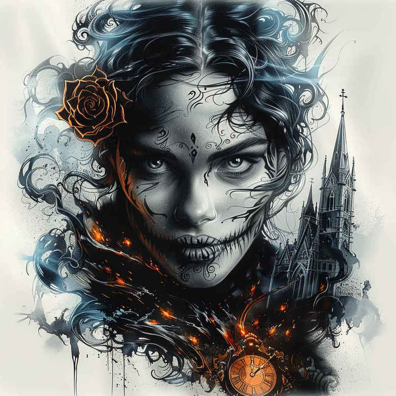 Inne mroczne - Free tattoo design ideas ai genereted - inkby.ai