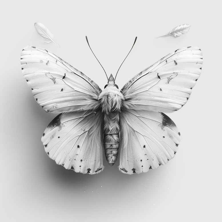 Motyle ćmy ważki - Free tattoo design ideas ai genereted - inkby.ai