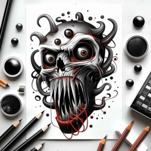 Inne mroczne - Free tattoo design ideas ai genereted - inkby.ai