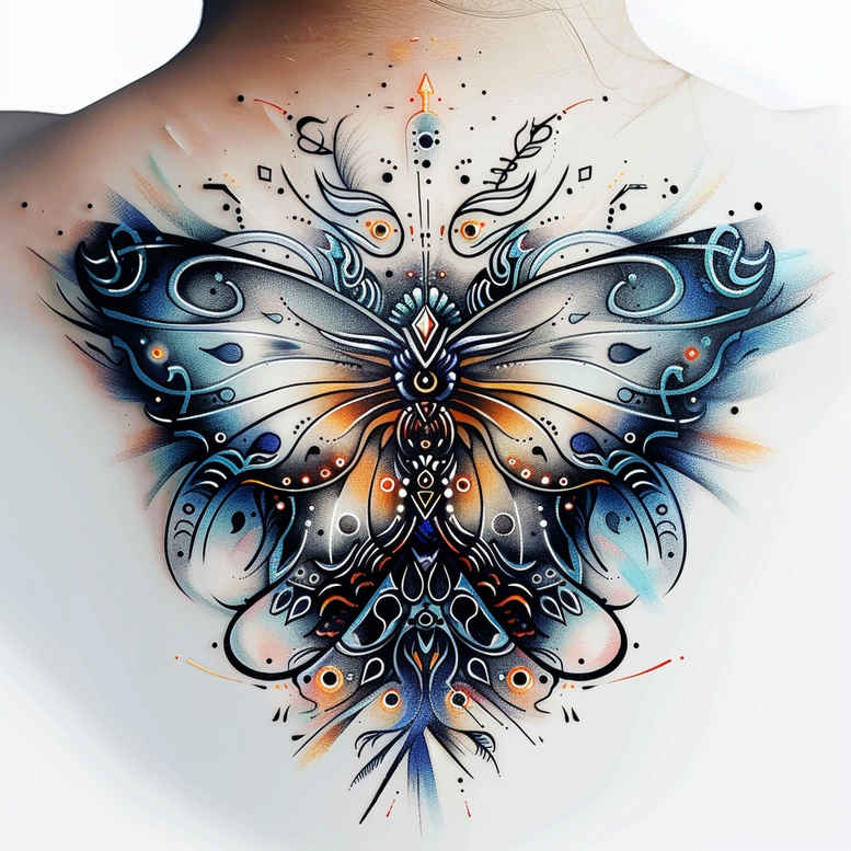 Motyle ćmy ważki - Free tattoo design ideas ai genereted - inkby.ai