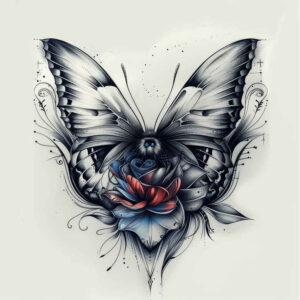 Motyle ćmy ważki - Free tattoo design ideas ai genereted - inkby.ai