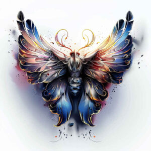 Motyle ćmy ważki - Free tattoo design ideas ai genereted - inkby.ai