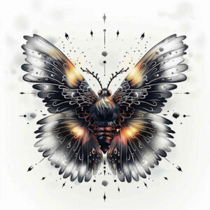 Motyle ćmy ważki - Free tattoo design ideas ai genereted - inkby.ai