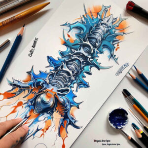 Biomechanika - Free tattoo design ideas ai genereted - inkby.ai