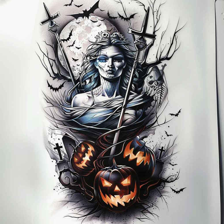 Inne mroczne - Free tattoo design ideas ai genereted - inkby.ai