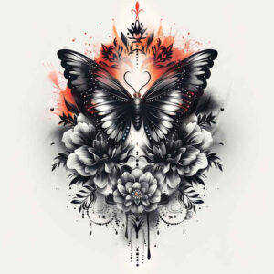 Motyle ćmy ważki - Free tattoo design ideas ai genereted - inkby.ai
