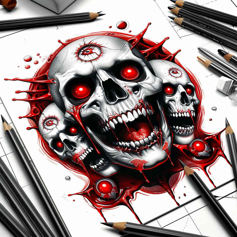 Inne mroczne - Free tattoo design ideas ai genereted - inkby.ai