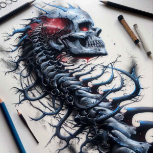 Biomechanika - Free tattoo design ideas ai genereted - inkby.ai