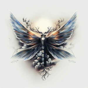 Motyle ćmy ważki - Free tattoo design ideas ai genereted - inkby.ai