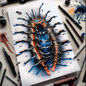 Biomechanika - Free tattoo design ideas ai genereted - inkby.ai