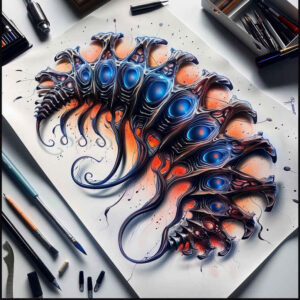 Biomechanika - Free tattoo design ideas ai genereted - inkby.ai
