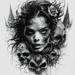 Inne mroczne - Free tattoo design ideas ai genereted - inkby.ai