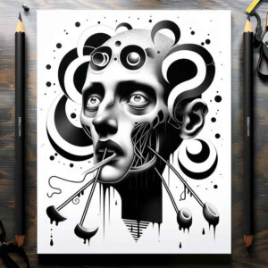 Surrealistyczne postacie - Free tattoo design ideas ai genereted - inkby.ai